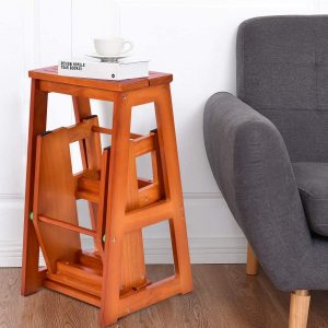 سلم خشبي متعدد الوظائف